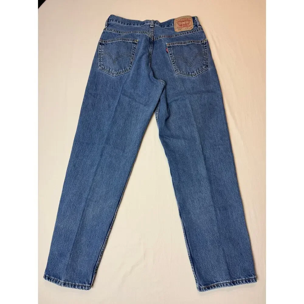Mens Levi’s 550 Relaxed Fit‎ 34x32 Blue Denim Jeans Classic Straight
